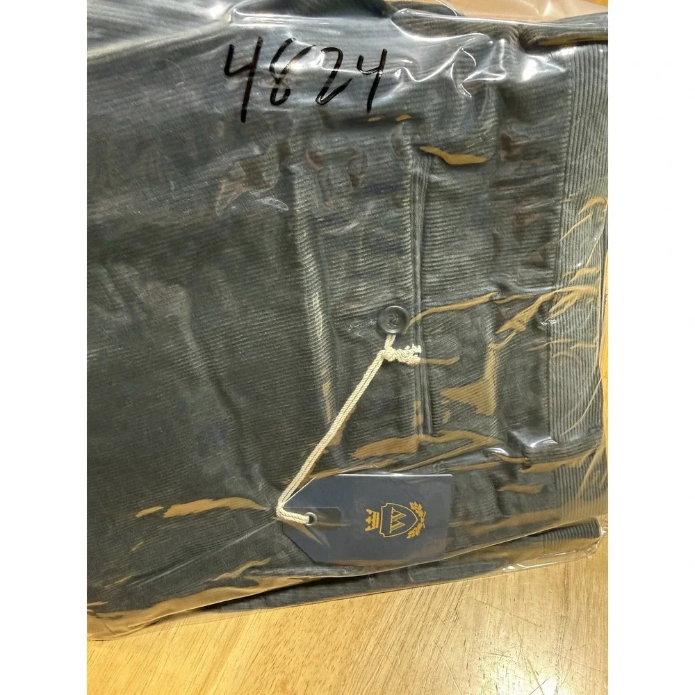 NWT Wallin & Bros Corduroy Pants Mens 40 Charcoal Gray Unhemmed Nordstrom
